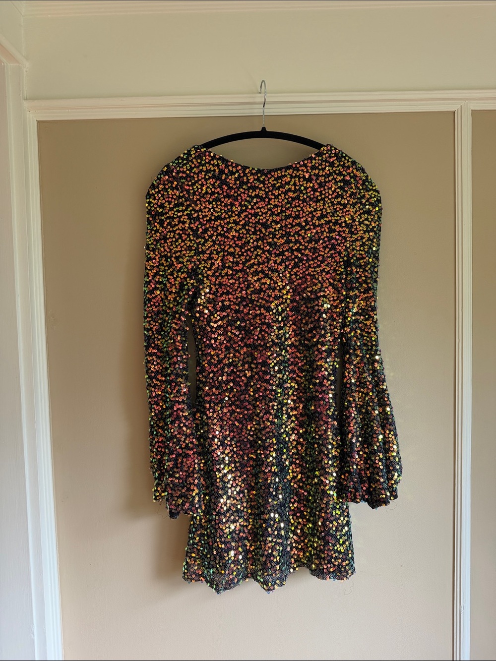 Sequined mini dress